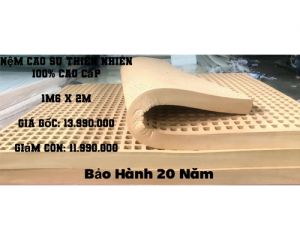 Nệm cao su thiên nhiên 100% cao cấp